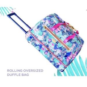 Lilly Pulitzer rolling duffle bag